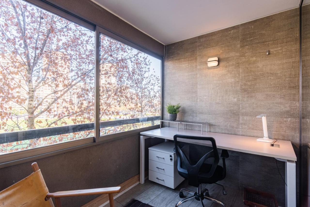 Apartamento Vitacura Zen 2br W/ Parking, Wifi, Gym & Mall Santiago